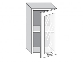 1.40.3 Шкаф настенный (h=720) на 400мм с 1-ой стекл. дверцей в Юрюзани - yuryuzan.mebel74.com | фото