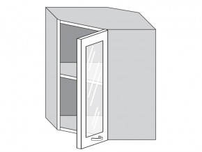 1.60.3у Шкаф настенный (h=720) угловой на 600мм со стекл. дверцей в Юрюзани - yuryuzan.mebel74.com | фото