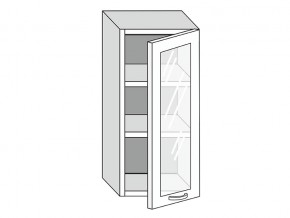 19.40.3 Шкаф настенный (h=913) на 400мм с 1-ой стекл. дверцей в Юрюзани - yuryuzan.mebel74.com | фото