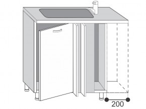 2.10.1ум Шкаф-стол под врезную мойку, УНИ в Юрюзани - yuryuzan.mebel74.com | фото