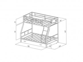 Двухъярусная кровать Гранада 1 Я Серая в Юрюзани - yuryuzan.mebel74.com | фото 2