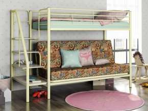 Двухъярусная кровать с диваном Мадлен 3 Слоновая кость-марки в Юрюзани - yuryuzan.mebel74.com | фото