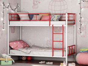 Двухъярусная кровать Севилья-2.01 комбо Белый/Красный в Юрюзани - yuryuzan.mebel74.com | фото
