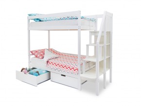 Двухъярусная кровать Svogen с ящиками белый в Юрюзани - yuryuzan.mebel74.com | фото 2