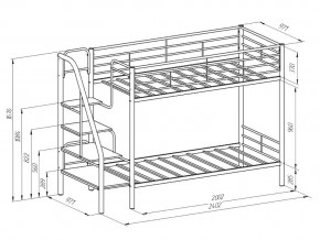 Двухъярусная кровать Толедо ПЯ Черный-Венге в Юрюзани - yuryuzan.mebel74.com | фото 2