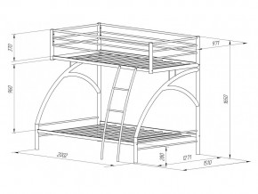 Двухъярусная кровать Виньола 2 слоновая кость в Юрюзани - yuryuzan.mebel74.com | фото 2