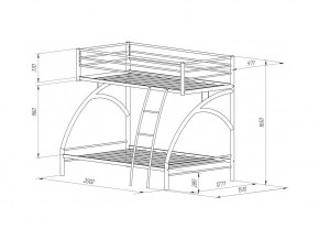 Двухъярусная кровать Виньола-2 Я Коричневый в Юрюзани - yuryuzan.mebel74.com | фото 2