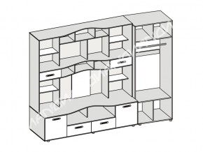 Гостиная Аллегро вариант 4 в Юрюзани - yuryuzan.mebel74.com | фото 2