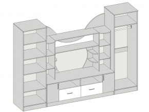 Гостиная Аллегро вариант 5 ясень шимо в Юрюзани - yuryuzan.mebel74.com | фото 2