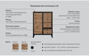 Гостиная Лофт дуб вотан в Юрюзани - yuryuzan.mebel74.com | фото 6