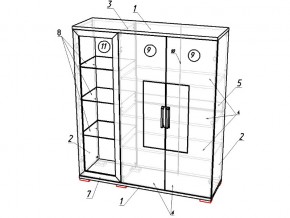 Гостиная модульная Тиффани в Юрюзани - yuryuzan.mebel74.com | фото 3