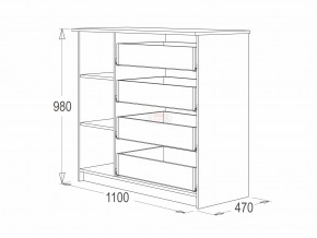 Комод 9 фант венге-млечный дуб в Юрюзани - yuryuzan.mebel74.com | фото 2