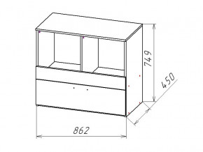 Комод Геометрия-8 в Юрюзани - yuryuzan.mebel74.com | фото 2