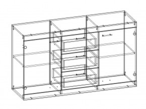 Комод Соната КС-1500 дуб сокраменто в Юрюзани - yuryuzan.mebel74.com | фото 2