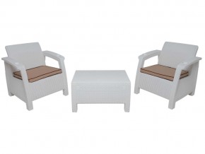 Комплект на балкон Yalta Balcony Set белый в Юрюзани - yuryuzan.mebel74.com | фото