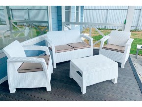 Комплект уличной мебели Yalta Terrace Set белый в Юрюзани - yuryuzan.mebel74.com | фото