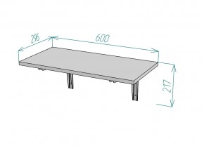 Консоль складная T84 ширина 600 в Юрюзани - yuryuzan.mebel74.com | фото 2