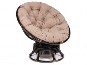 Кресло-качалка Papasan w 23/01 B с подушкой Antique brown, экошерсть Коричневый в Юрюзани - yuryuzan.mebel74.com | фото