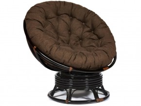 Кресло-качалка Papasan w 23/01 B с подушкой Antique brown, ткань Коричневый в Юрюзани - yuryuzan.mebel74.com | фото