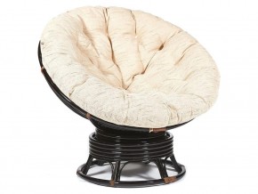 Кресло-качалка Papasan w 23/01 B с подушкой Antique brown, ткань Старт в Юрюзани - yuryuzan.mebel74.com | фото