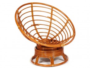 Кресло-качалка Papasan w 23/01 B с подушкой Cognac, экошерсть Коричневый в Юрюзани - yuryuzan.mebel74.com | фото 4