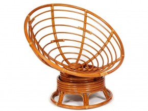 Кресло-качалка Papasan w 23/01 B с подушкой Cognac, флок Олива в Юрюзани - yuryuzan.mebel74.com | фото 4