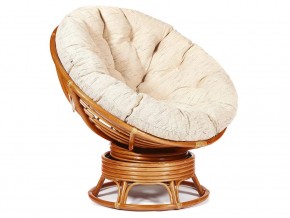 Кресло-качалка Papasan w 23/01 B с подушкой Cognac, ткань Старт в Юрюзани - yuryuzan.mebel74.com | фото 1