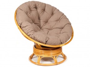 Кресло-качалка Papasan w 23/01 B с подушкой Honey, экошерсть Коричневый в Юрюзани - yuryuzan.mebel74.com | фото