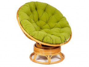 Кресло-качалка Papasan w 23/01 B с подушкой Honey, флок Олива в Юрюзани - yuryuzan.mebel74.com | фото