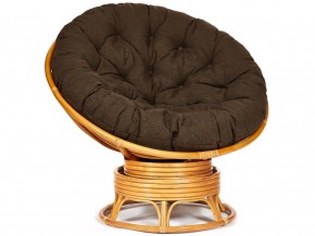 Кресло-качалка Papasan w 23/01 B с подушкой Honey, ткань Коричневый в Юрюзани - yuryuzan.mebel74.com | фото