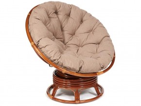 Кресло-качалка Papasan w 23/01 B с подушкой Pecan, экошерсть Коричневый в Юрюзани - yuryuzan.mebel74.com | фото