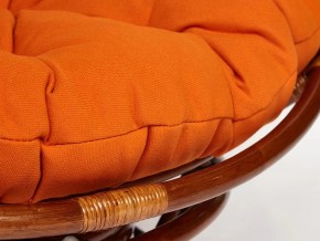 Кресло-качалка Papasan w 23/01 B с подушкой Pecan, ткань Оранжевый в Юрюзани - yuryuzan.mebel74.com | фото 3