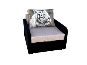 Кресло кровать Канзасик с подлокотниками тигр белый в Юрюзани - yuryuzan.mebel74.com | фото