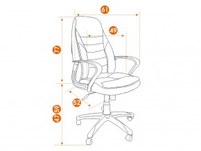 Кресло офисное Inter ткань коричневый в Юрюзани - yuryuzan.mebel74.com | фото 2