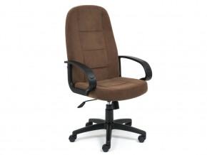 Кресло офисное СН747 флок коричневый в Юрюзани - yuryuzan.mebel74.com | фото