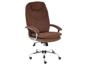 Кресло офисное Softy lux флок коричневый в Юрюзани - yuryuzan.mebel74.com | фото