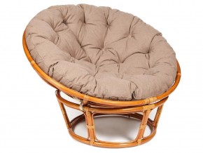 Кресло Papasan 23/01 W с подушкой Cognac, экошерсть Коричневый в Юрюзани - yuryuzan.mebel74.com | фото