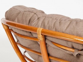 Кресло Papasan 23/01 W с подушкой Cognac, экошерсть Коричневый в Юрюзани - yuryuzan.mebel74.com | фото 3