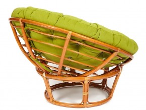 Кресло Papasan 23/01 W с подушкой Cognac, флок Олива в Юрюзани - yuryuzan.mebel74.com | фото 2