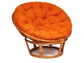Кресло Papasan 23/01 W с подушкой Cognac, ткань Оранжевый в Юрюзани - yuryuzan.mebel74.com | фото