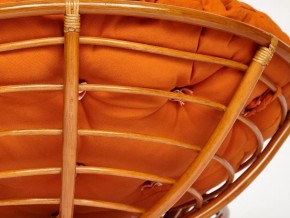 Кресло Papasan 23/01 W с подушкой Cognac, ткань Оранжевый в Юрюзани - yuryuzan.mebel74.com | фото 2