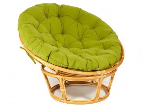 Кресло Papasan 23/01 W с подушкой Honey, флок Олива в Юрюзани - yuryuzan.mebel74.com | фото