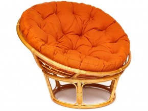 Кресло Papasan 23/01 W с подушкой Honey, ткань Оранжевый в Юрюзани - yuryuzan.mebel74.com | фото