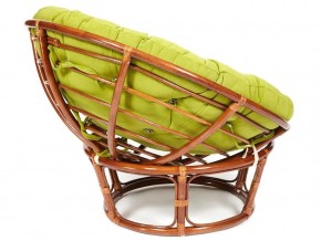 Кресло Papasan 23/01 W с подушкой Pecan, флок Олива в Юрюзани - yuryuzan.mebel74.com | фото 3