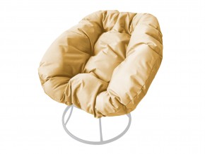 Кресло Пончик без ротанга бежевая подушка в Юрюзани - yuryuzan.mebel74.com | фото
