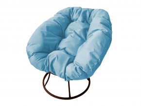 Кресло Пончик без ротанга голубая подушка в Юрюзани - yuryuzan.mebel74.com | фото
