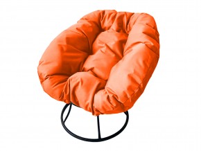 Кресло Пончик без ротанга оранжевая подушка в Юрюзани - yuryuzan.mebel74.com | фото
