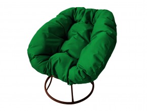 Кресло Пончик без ротанга зелёная подушка в Юрюзани - yuryuzan.mebel74.com | фото