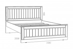 Кровать 1400 Оливия НМ 040.34-01 О в Юрюзани - yuryuzan.mebel74.com | фото 2