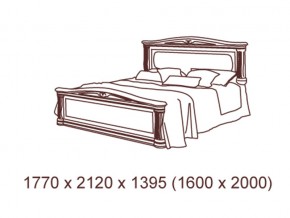 Кровать 2-х спальная  1600*2000 с ортопедом в Юрюзани - yuryuzan.mebel74.com | фото